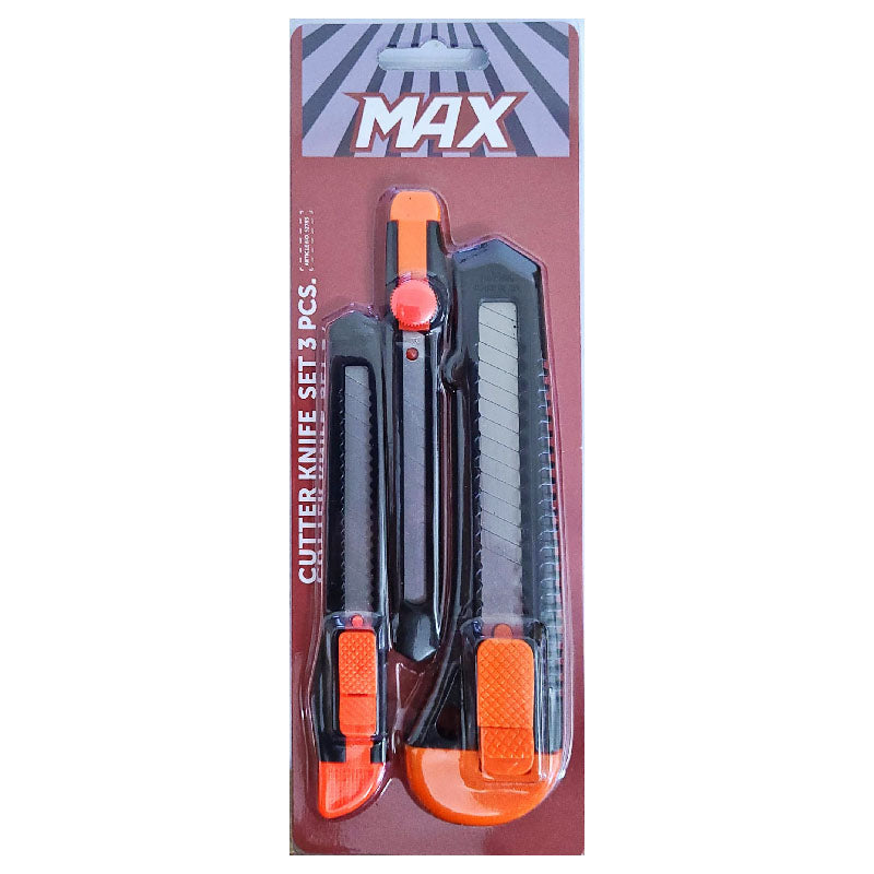 Cuttermesser Teppichmesser 3er Set im Display