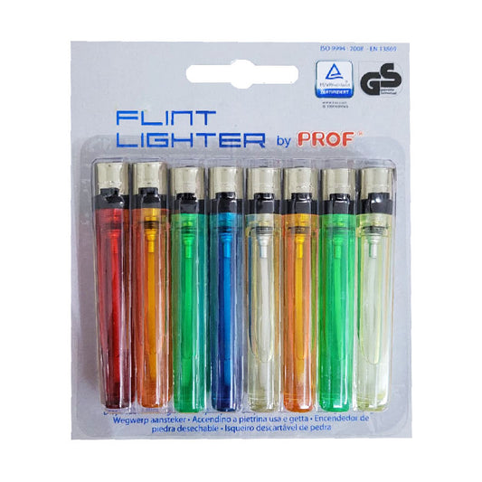 Einwegfeuerzeug 8er auf Blister von Polyflame Feuerzeuge Mix Color