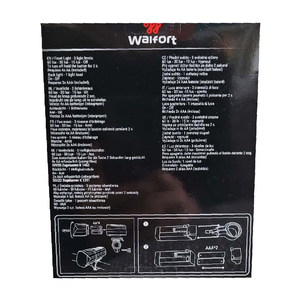 Walfort Fahrradlicht StVZO zugelassen