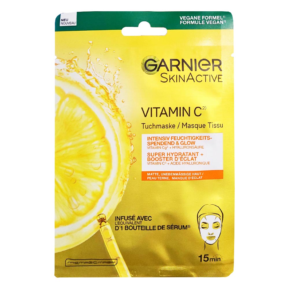 C Garnier Stück Meso SkinActive Hydra Da Bomb – NEU Vitamin 1 Tuchmaske
