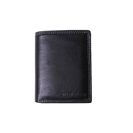 Geldbeutel 100% Büffel Leder Schwarz