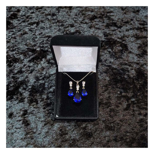 Damen Schmuck Set Kette mit Anhänger und Ohrstecker im Geschenkbox