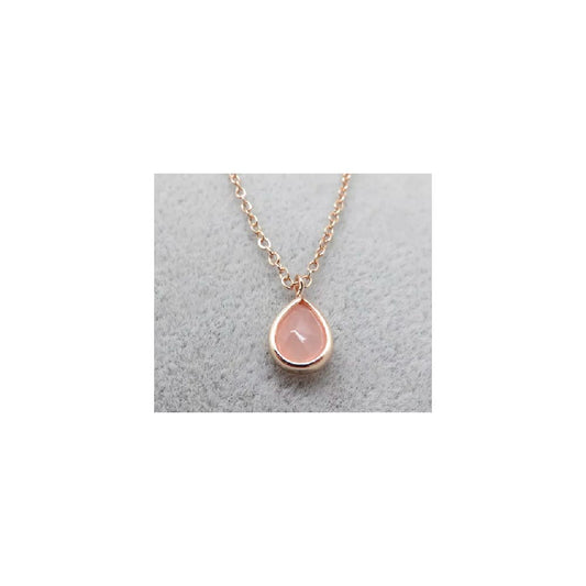 Wassertropfen Halskette Steinschmuck