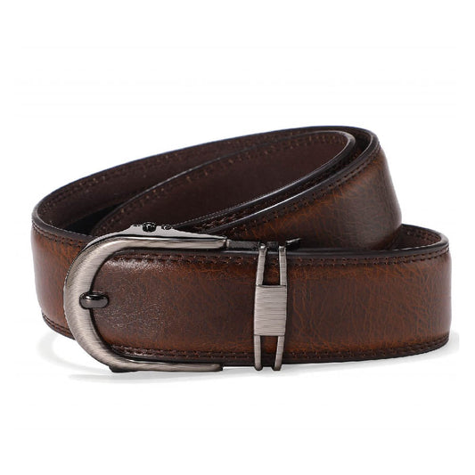 Echt Leder Gürtel mit Automatikschliesse 110 cm