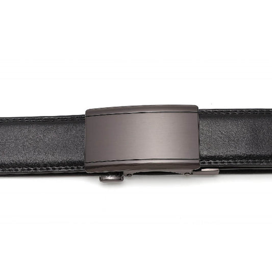 Gürtel mit Automatikschliesse Schwarz Gr. 110 cm