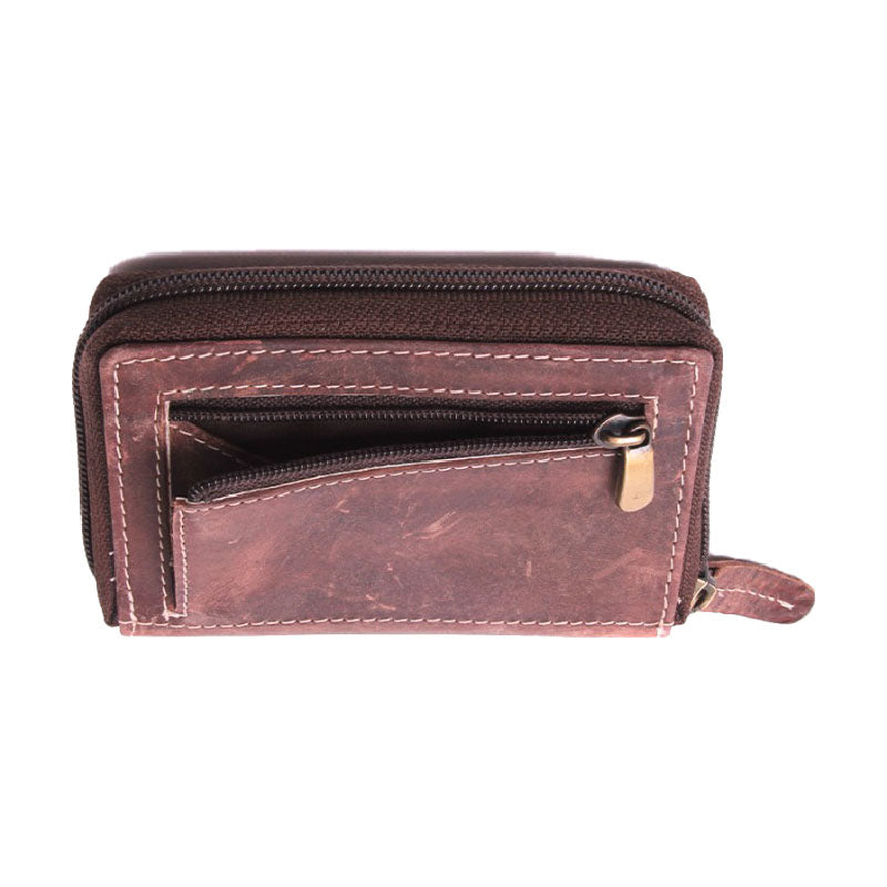 Borsa, borsa con fessure per carte Hunter in pelle unisex