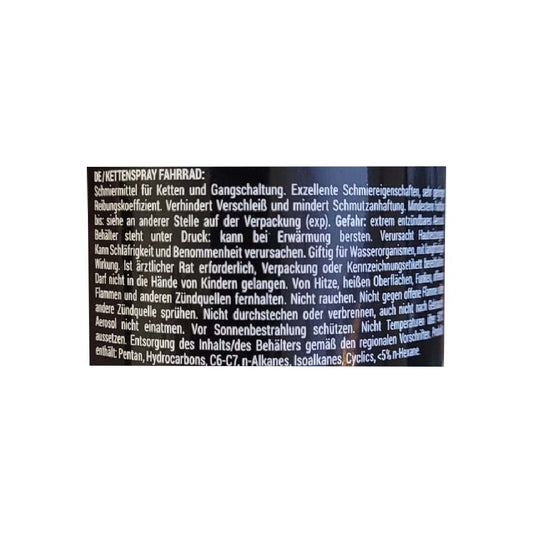 Kettenspray für Fahrrad  von Walfort