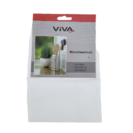 Mikrofasertuch, Tücher 2er 30x30 cm