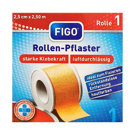 Rollenpflaster 2,5 cm x 2,5 m Faltschachtel