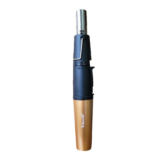 TobaliQ Jetflame M4 Brenner - Torch lighter mit Halter & Standfuß - Gelb