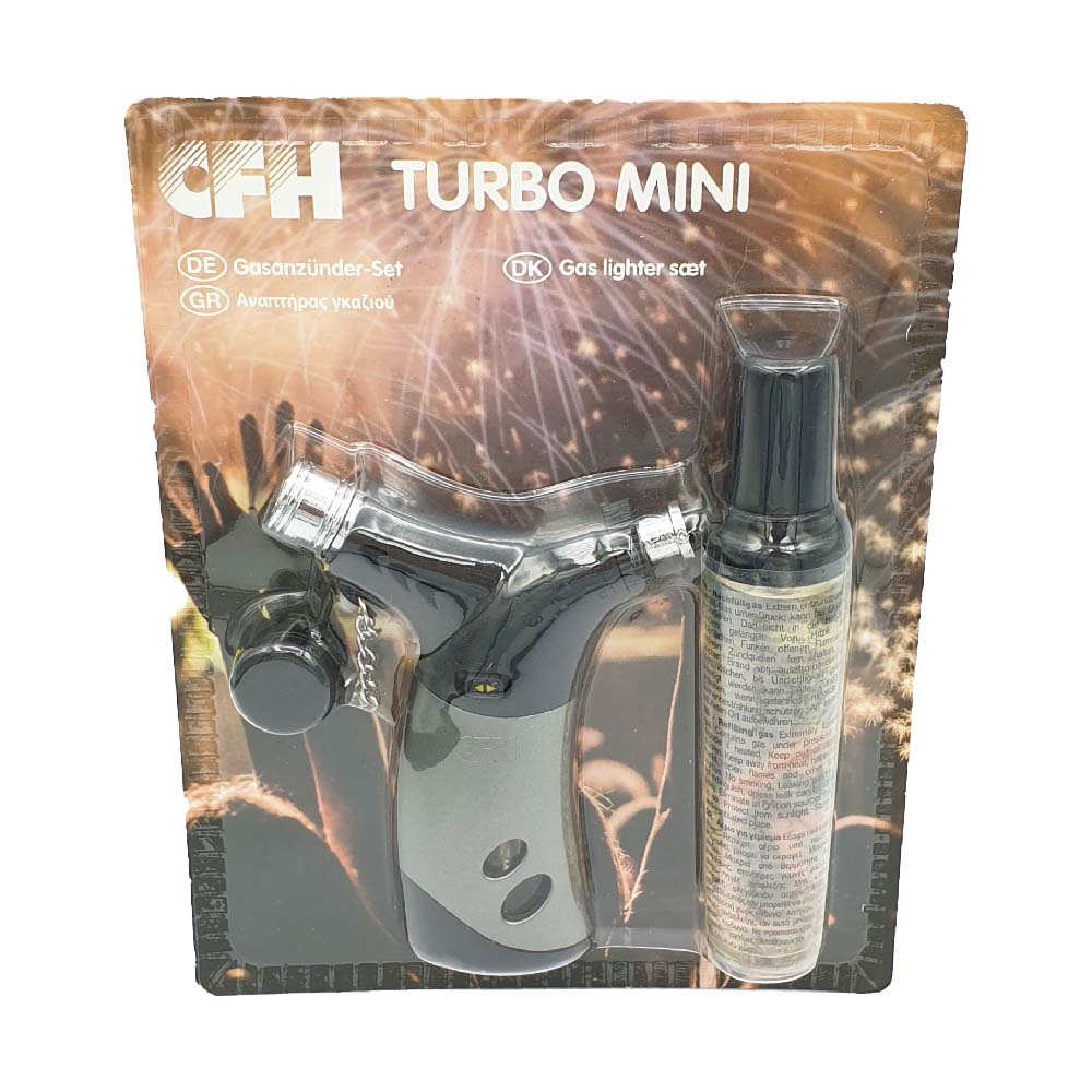 Gasanzünder Set Turbo Mini mit Nachfüllkartusche