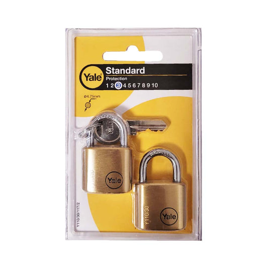 2 Vorhängeschlösser von Yale 3 Schlüssel Gleichschliessend