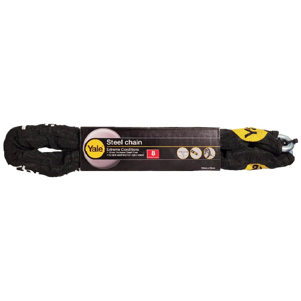 Yale Stahlkette für Roller Motorradschloss 10x900 mm YCHL 1/10/900/F
