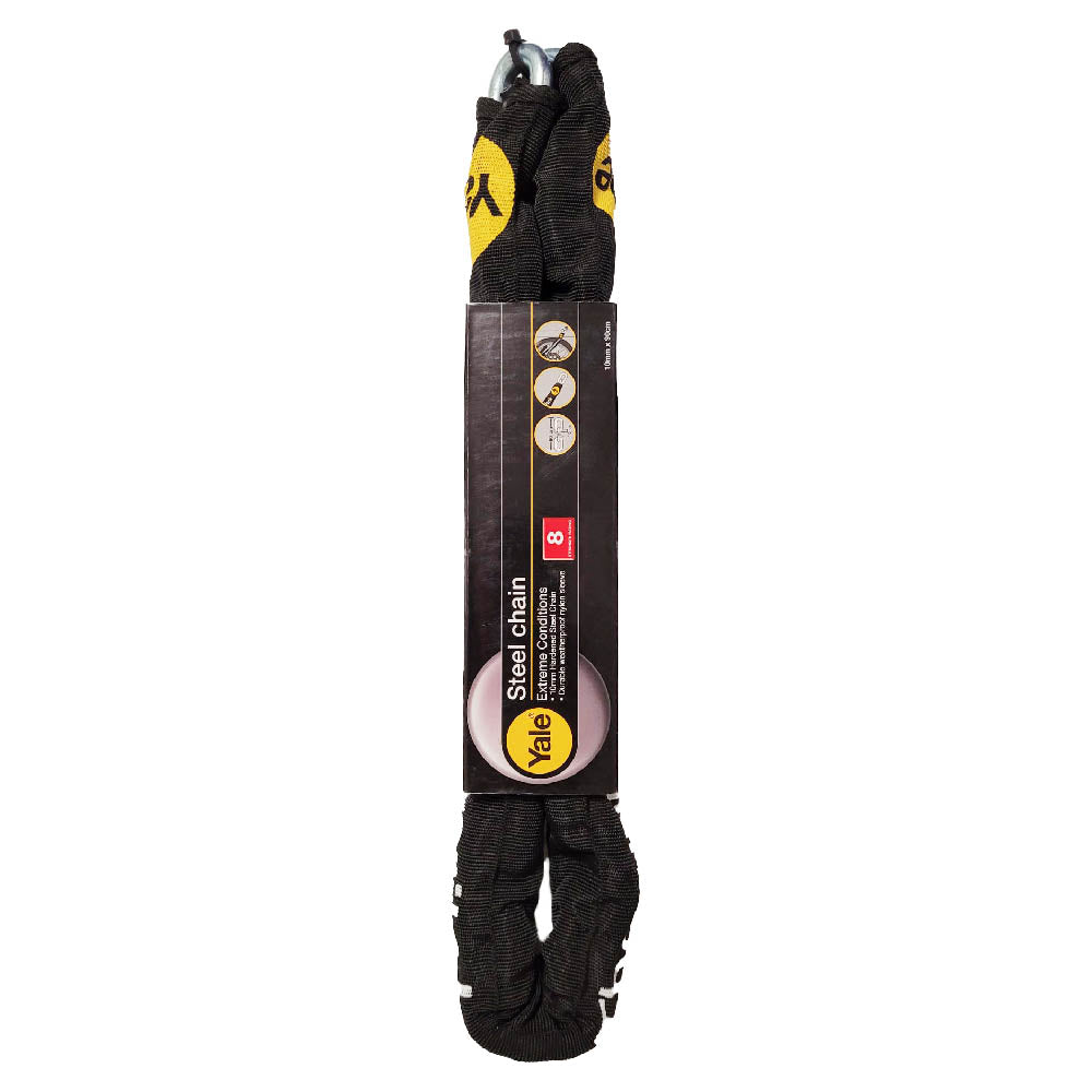 Yale Stahlkette für Roller Motorradschloss 10x900 mm YCHL 1/10/900/F