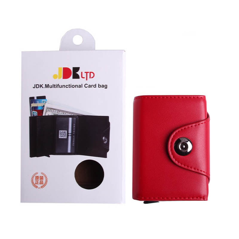 Portacarte mini portamonete, portafoglio in ecopelle con scomparto per banconote
