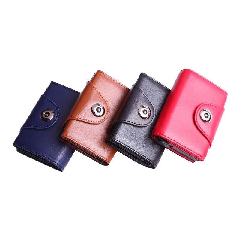 Portacarte mini portamonete, portafoglio in ecopelle con scomparto per banconote