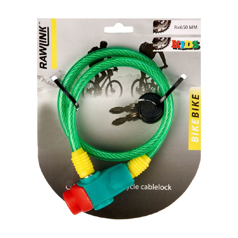 Rawlink Fahrradschloss für Kinder 65cm mit 2 Schlüsseln