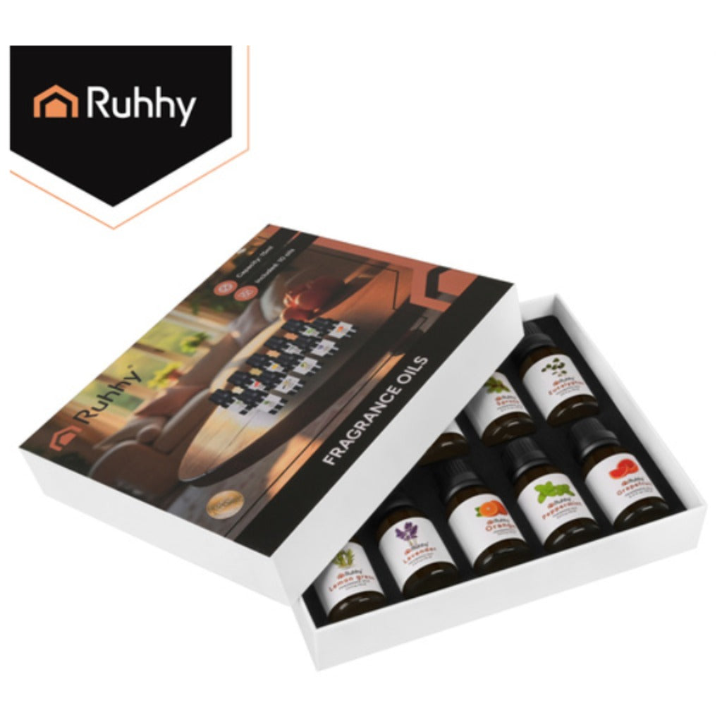 Ruhhy 10 Duftöl Set 10x15 ml ätherische Öle für Diffusor und Luftbefeuchter in eleganter Samtbox – Bild 6