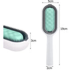 3-in-1 Tierhaarentferner Fellbürste 19 cm aus Silikon für Hunde und Katzen – Fusselbürste und Haarentferner – Bild 2