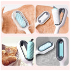 3-in-1 Tierhaarentferner Fellbürste 19 cm aus Silikon für Hunde und Katzen – Fusselbürste und Haarentferner – Bild 6