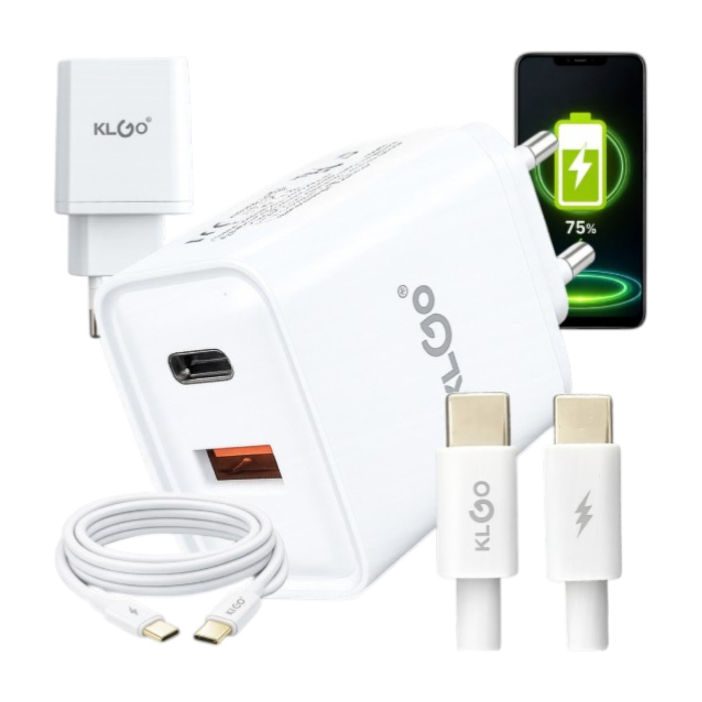 35W Schnellladegerät USB-C mit Kabel – USB Netzteil Quick Charge