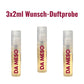 3x5ml Wunsch-Duftprobe Orientalische Düfte & Da Meso-Kollektion mit Parfümzerstäuber