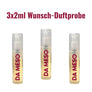 3x5ml Wunsch-Duftprobe Orientalische Düfte & Da Meso-Kollektion mit Parfümzerstäuber