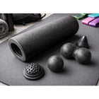 5-in-1 Faszienrollen Set mit Faszienrolle 37cm, Duoball, Massageball und Kegel aus EPP-Schaumstoff schwarz – Bild 11