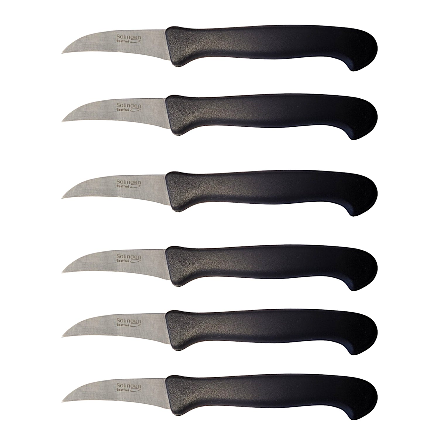 6x Solingen Messer Küchenmesser - Schälmesser ca. 16 cm