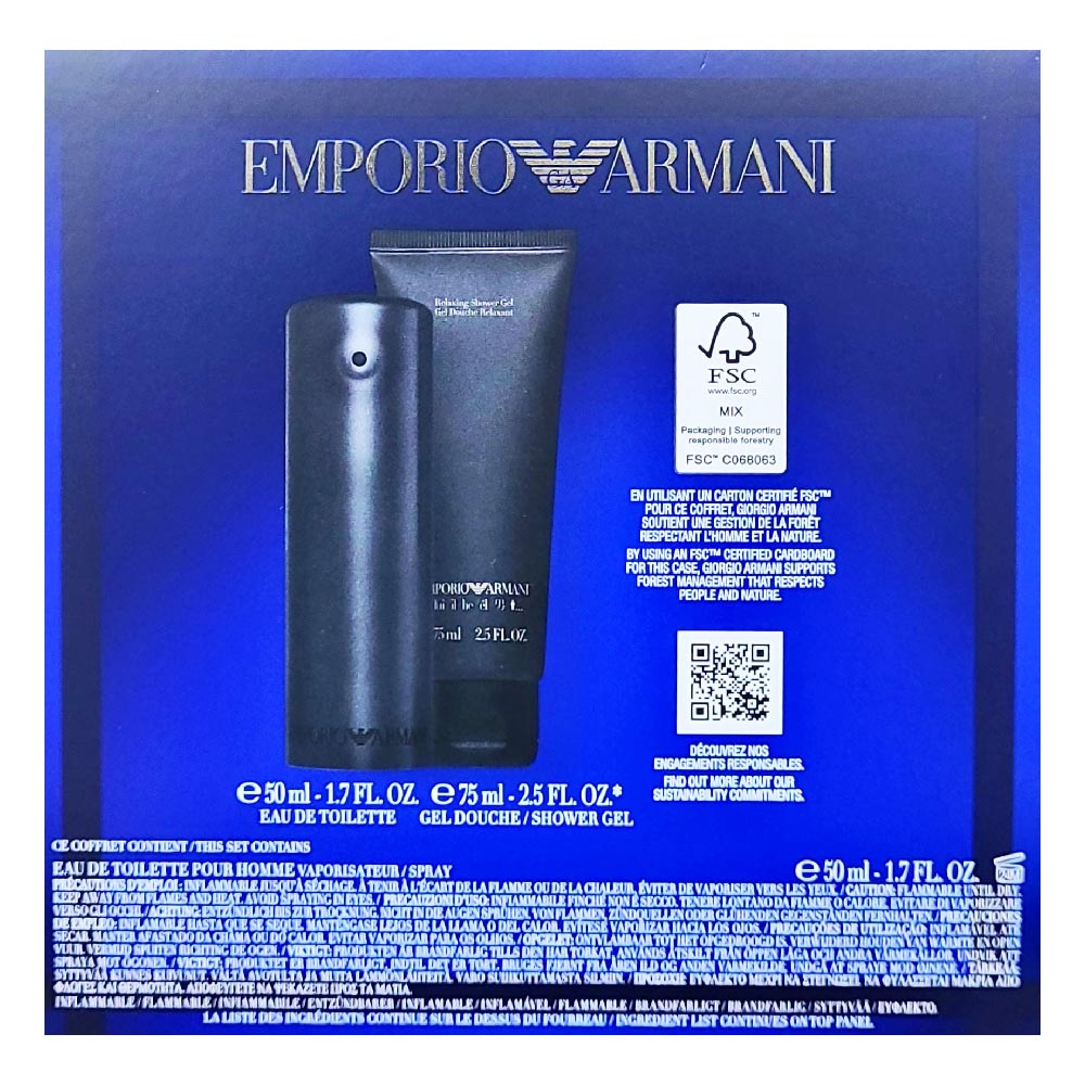 Emporio Armani He Set EDT 50 ml DG 75 ml