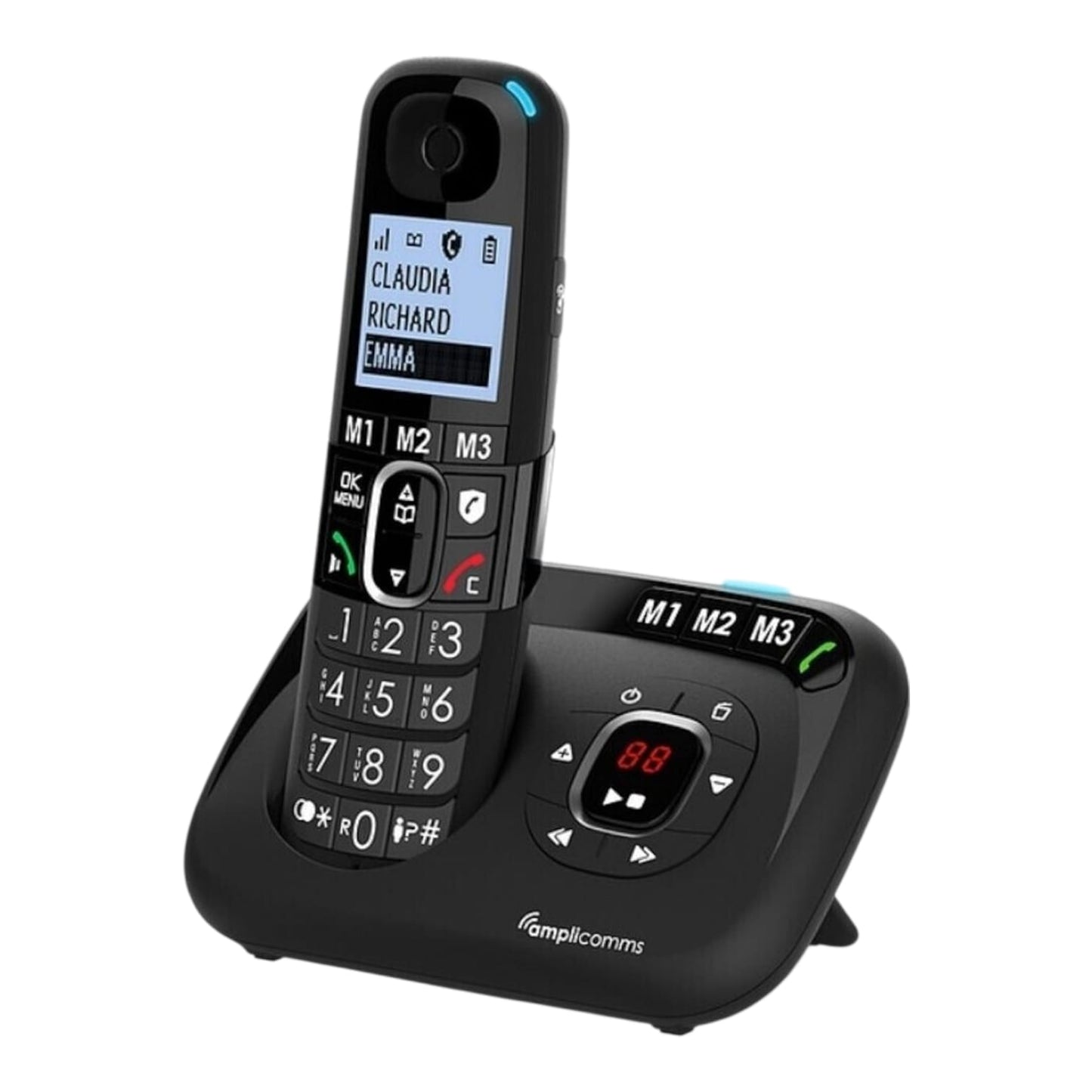 Audioline BigTel 1580 DECT Telefon mit Anrufbeantworter – Extra laut