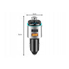 Bluetooth Auto Adapter FM Transmitter – USB Schnellladegerät, LED