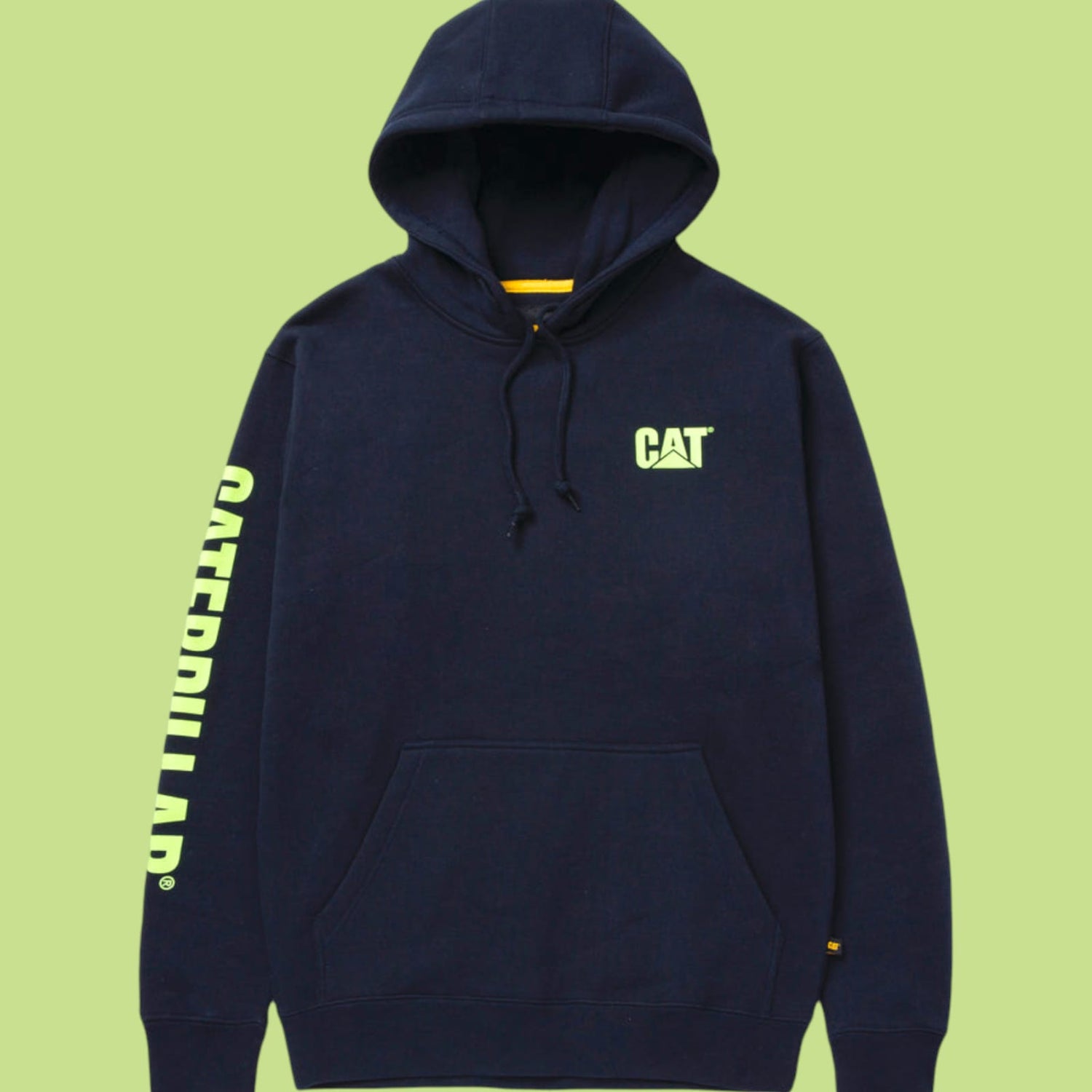 CAT Trademark Banner Sweatshirt Hoodie Pullover mit Kapuze Gr. XL