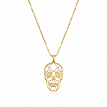 Totenkopf Halskette Herren – Edelstahl Kette mit Skull Anhänger
