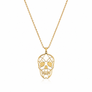 Totenkopf Halskette Herren – Edelstahl Kette mit Skull Anhänger