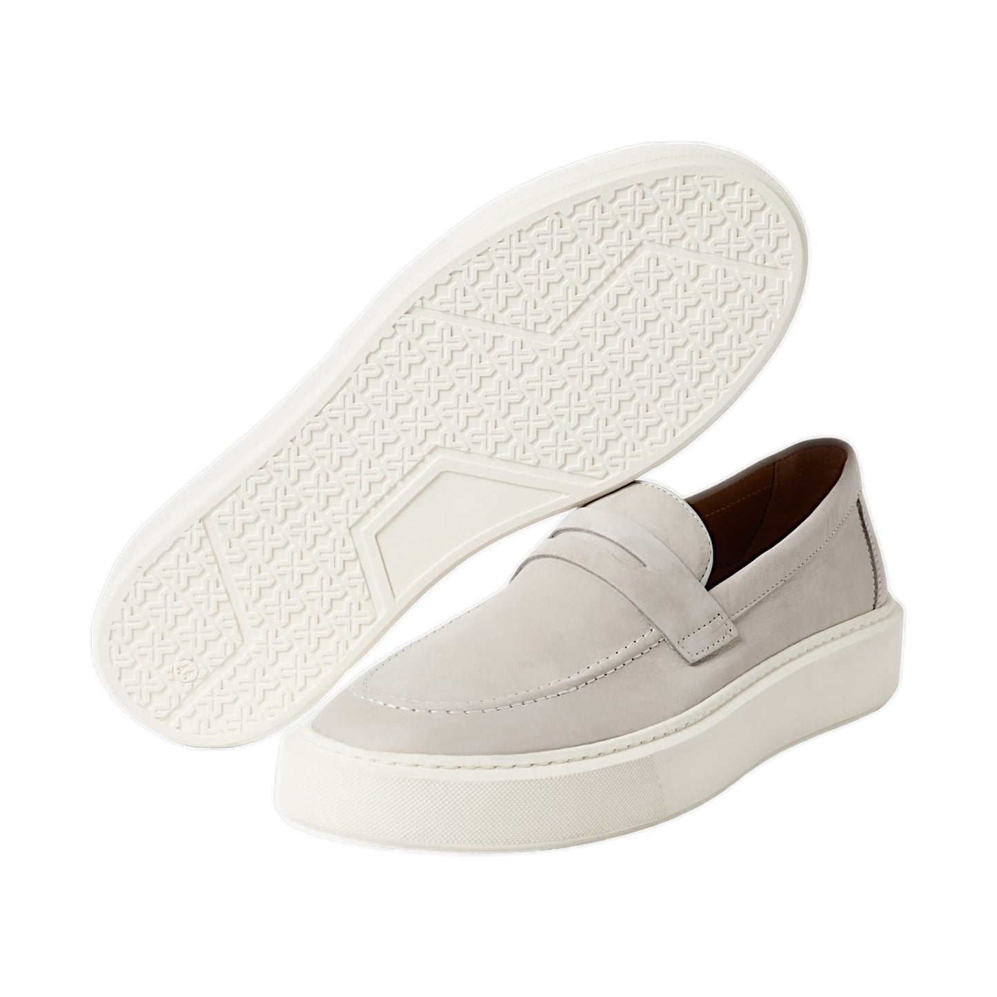 Cinque Slip-On-Sneaker mit Zierbesatz Modell 'ADONE' in hellgrau