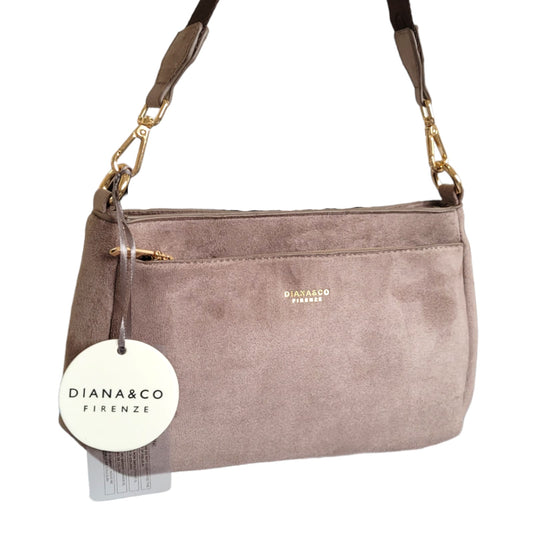 Diana & Co Firenze Damen Crossbody, Umhängetasche - Beige