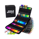 Dual Brush Marker 100 Farben Doppelseitige Aquarellstifte Set mit Etui