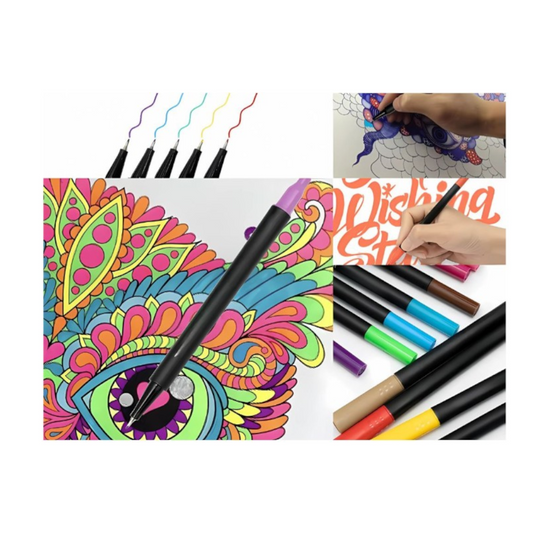 Dual Brush Marker 100 Farben Doppelseitige Aquarellstifte Set mit Etui