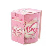 Scented candle in Love Time motif glass Burning time 22 hours 100g