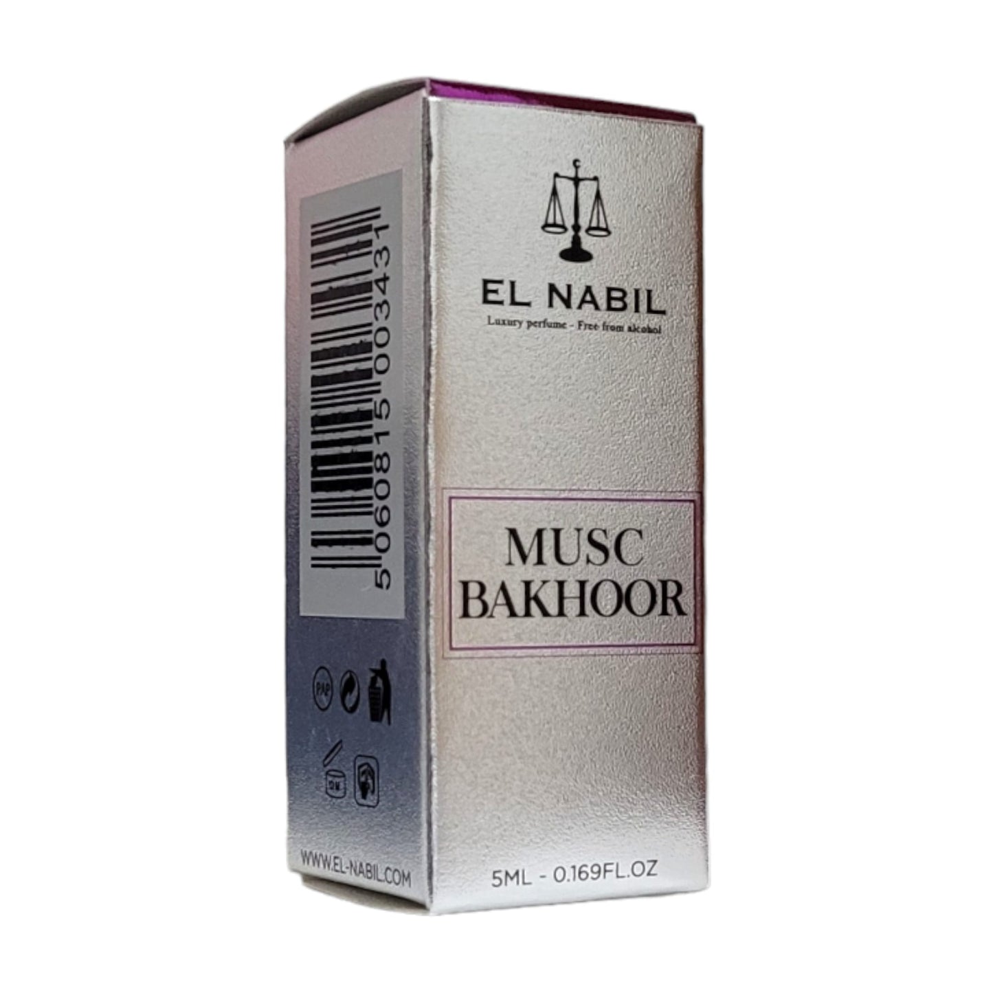 El Nabil Musc Bakhoor Parfum Öl mit Roll-On-Applikator 5 ml