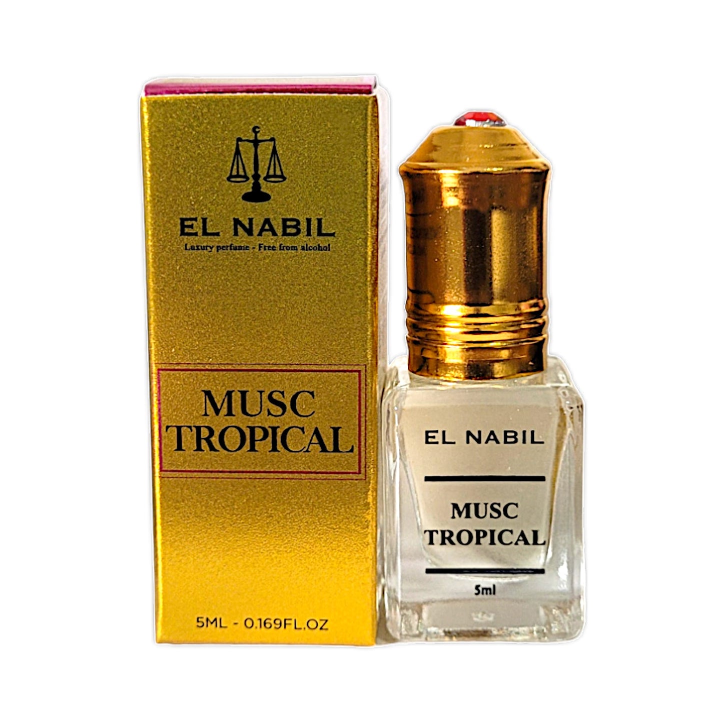 El Nabil Musc Tropical Parfümöl mit Roll-On-Applikator 5 ml