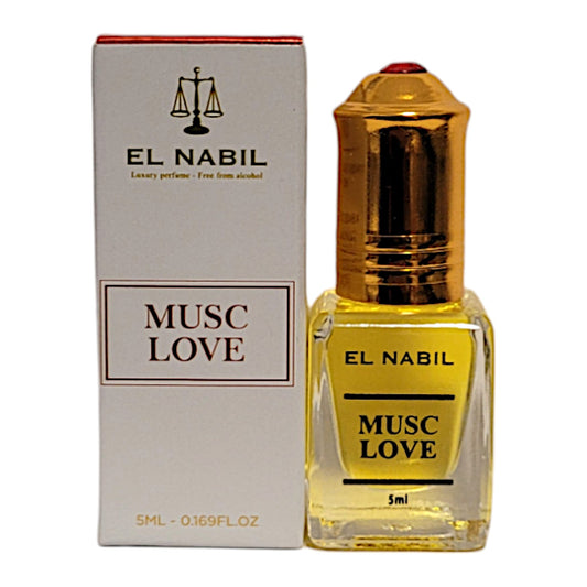El Nabil Musc ROSE Parfum Öl mit Roll-On-Applikator 5 ml