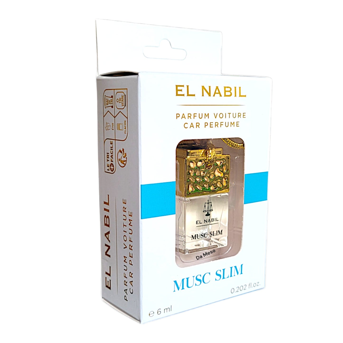 El Nabil Autoduft Edel Lufterfrischer Auto Parfum mit Holz 6 ml