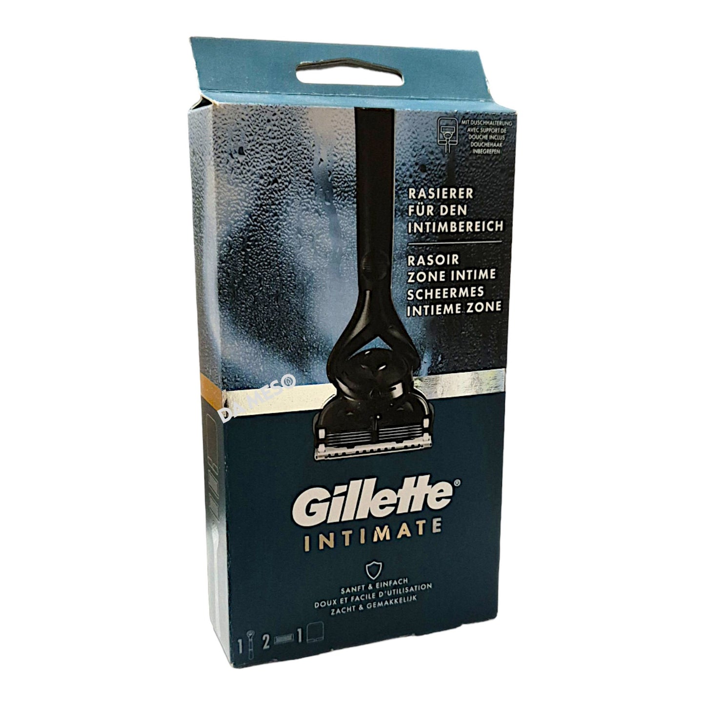 Gillette Intimate Rasierer + 2 Klingen 1 Stk