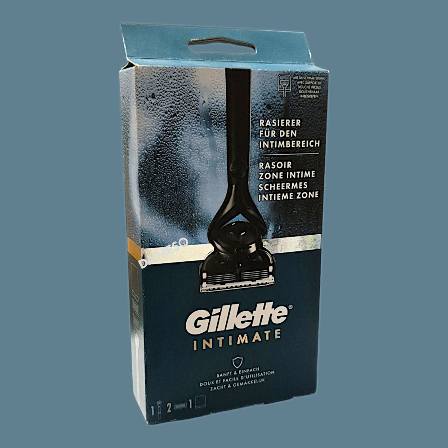 Gillette Intimate Rasierer + 2 Klingen 1 Stk