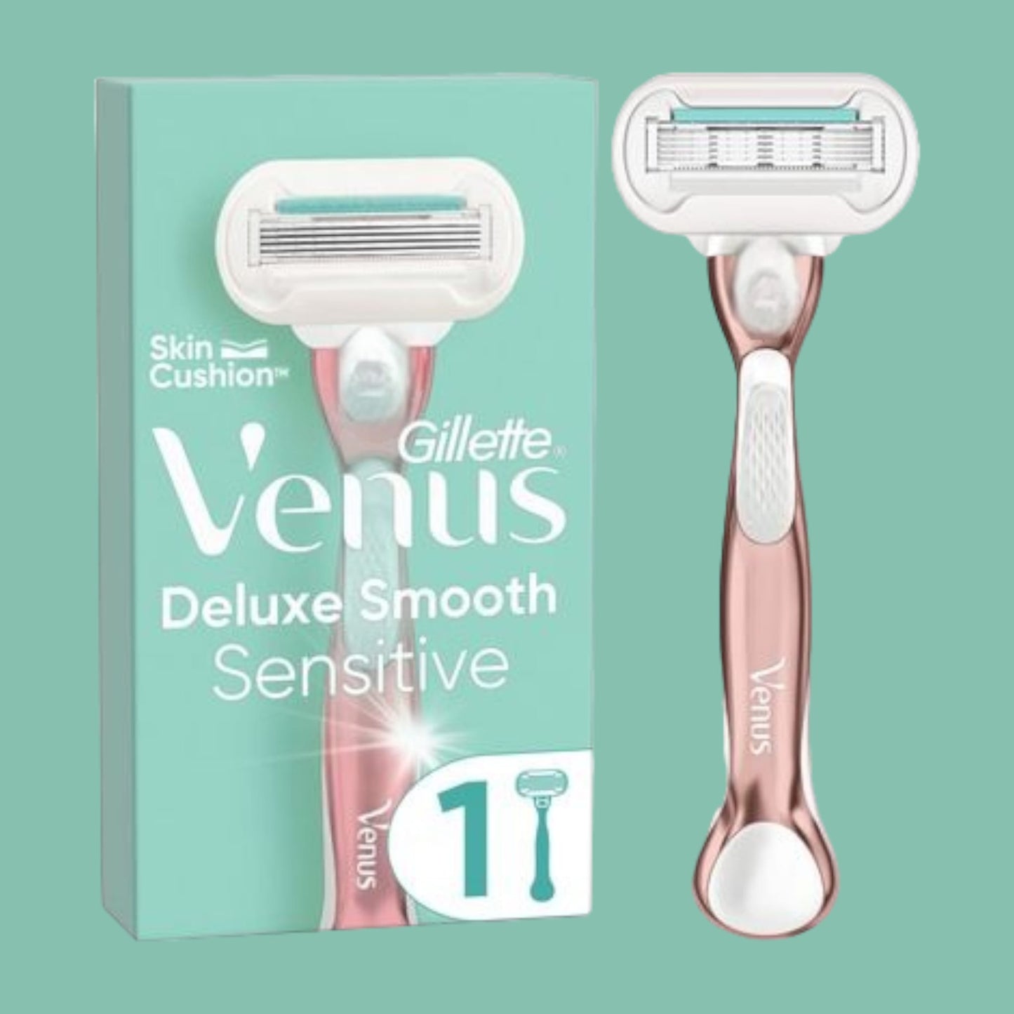 Gillette Venus Deluxe Smooth Sensitive Nassrasierer Rosegold