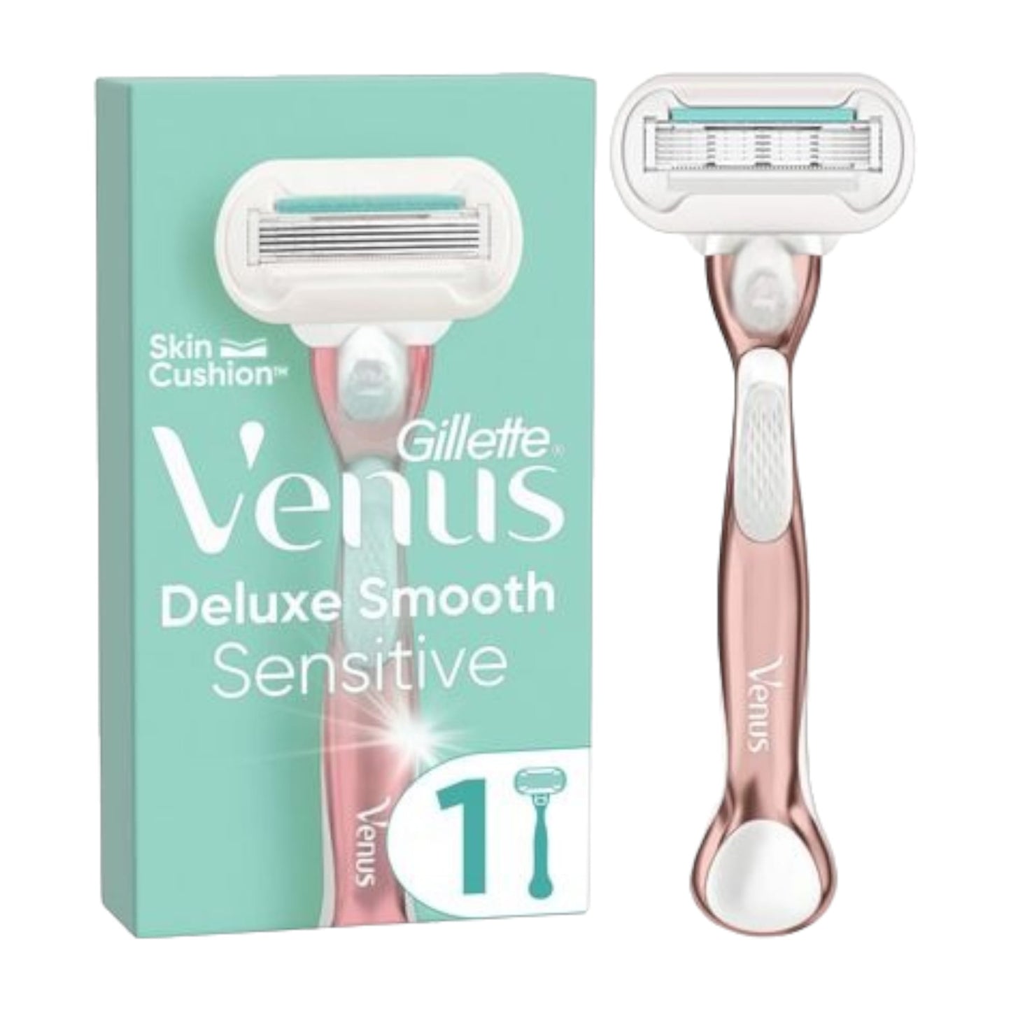 Gillette Venus Deluxe Smooth Sensitive Nassrasierer Rosegold