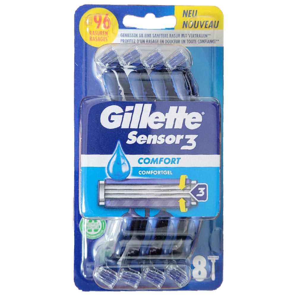 Gillette Sensor3 Comfort Einwegrasierer 8 Stück