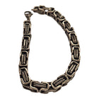 Herrenarmband aus Edelstahl – Massives Kettendesign Schwarz